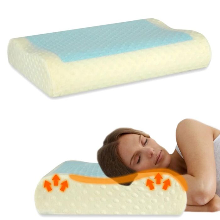 COOLING ORTHOPEDIC MEMORY FOAM CONTOUR CERVICAL PILLOW