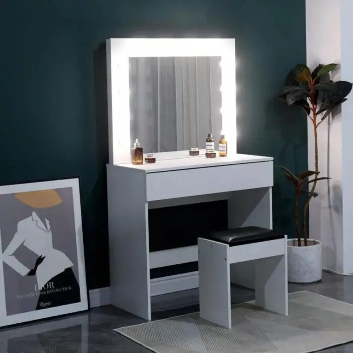 Dressing Table with LED Mirror 2