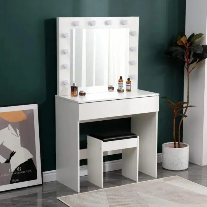 Dressing Table with LED Mirror