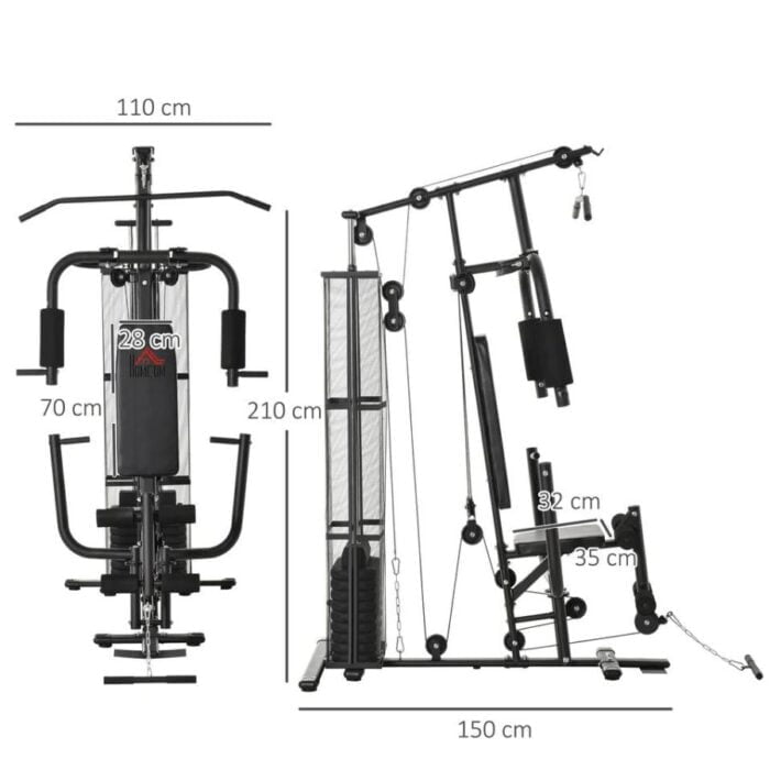 HOMCOM Multifunction Home Gym 1