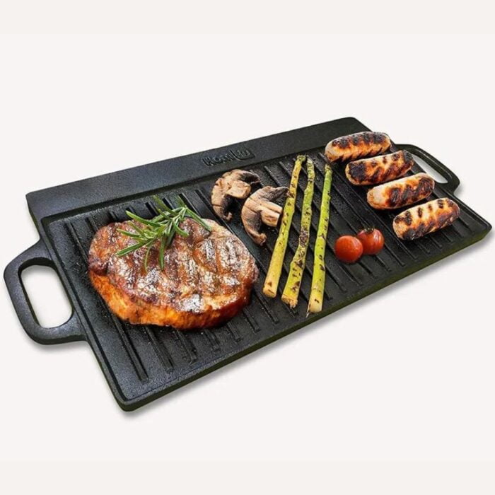 Large Non Stick Cast Iron Griddle Pan