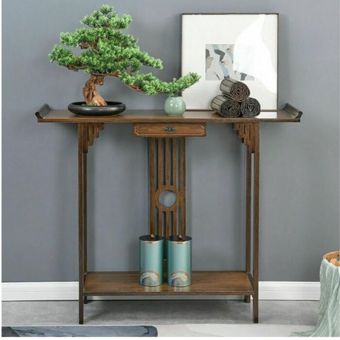 Oriental Console Table Rustic