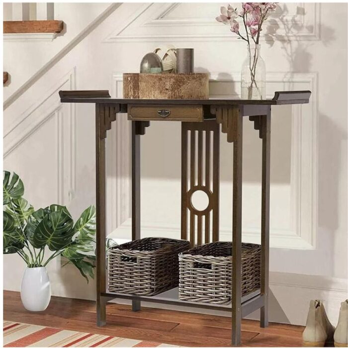 Oriental Console Table Rustic1